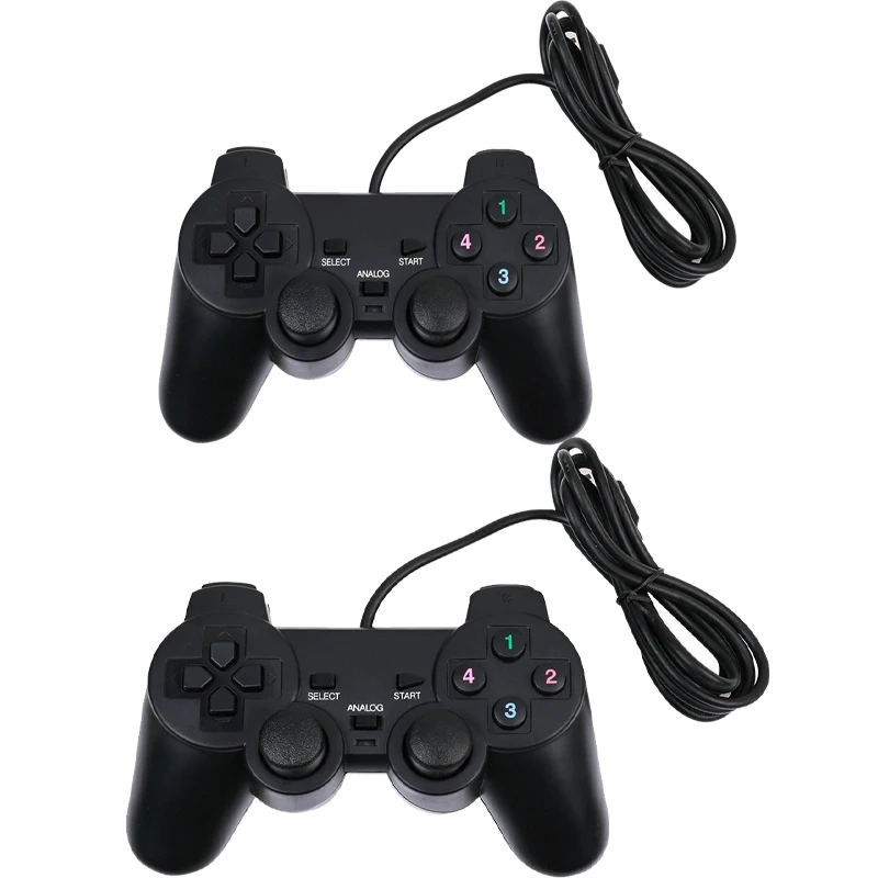 USB проводной ПК игровой контроллер геймпад Ударная вибрация джойстик коврик