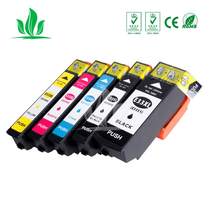 5 шт. 33XL 3351XL совместимый картридж с чернилами для принтера Epson XP-530 XP-630 XP-830 XP-635 XP-540 XP-640 XP-645