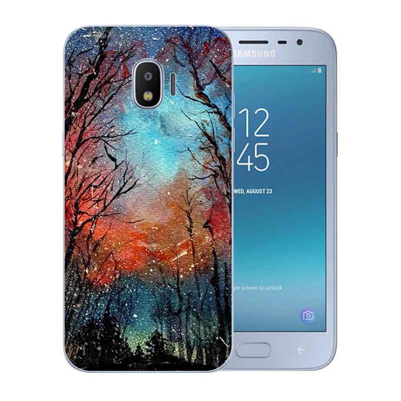 5 0 дюйма для Samsung Galaxy J2 Pro 2018/SM-J250F силиконовый прозрачный чехол из ТПУ с рисунком