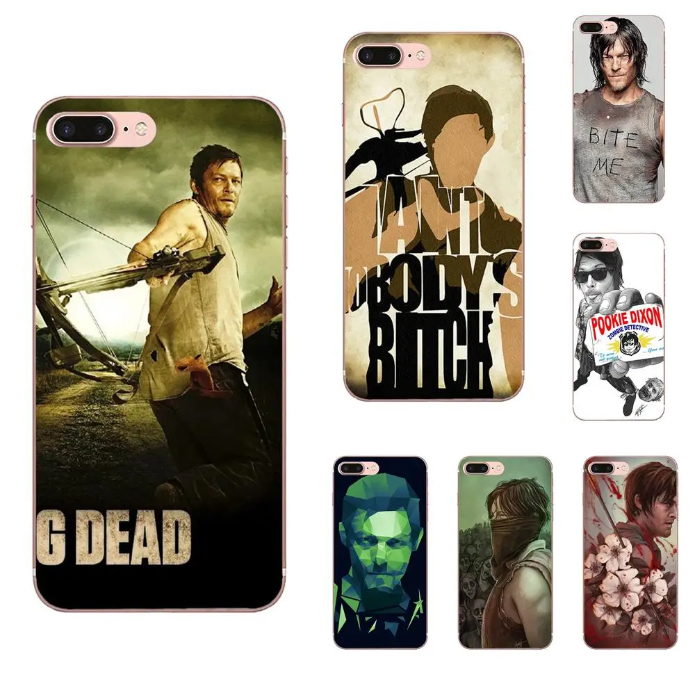 Мягкий художественный принт The Walking Dead Norman Reedus Daryl Dixon для Huawei Mate 7 8 9 10 20 P8 P9 P10 P20 P30 Lite