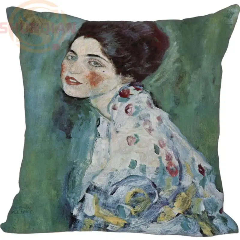 Хит! Чехол для подушки на молнии "Поцелуй Густава Климта" 35x35 см 40x40 см 45x45 см 60x60 см двусторонний чехол для подушки под заказ - Цвет: Pillowcase
