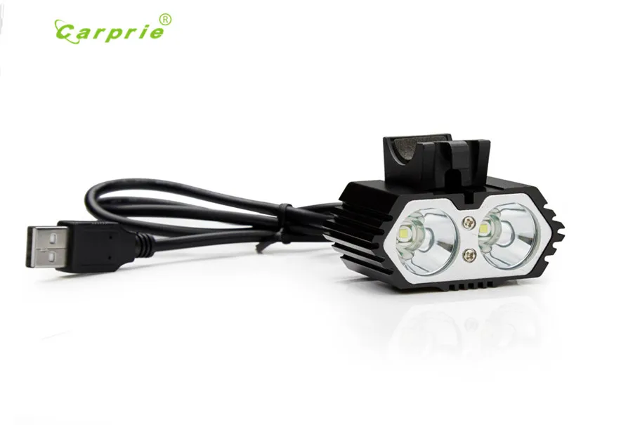 CARPRIE 6000LM 2 X **** XM-L T6 LED USB Waterproof Lamp Bike Bicycle Headlight lanterna l70502 drop ship | Лампы и освещение