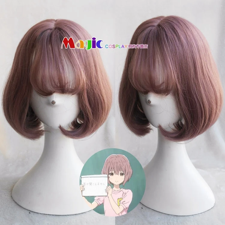 Парик Nishimiya Shouko для девочек из фильма тихий голос косплея с короткими