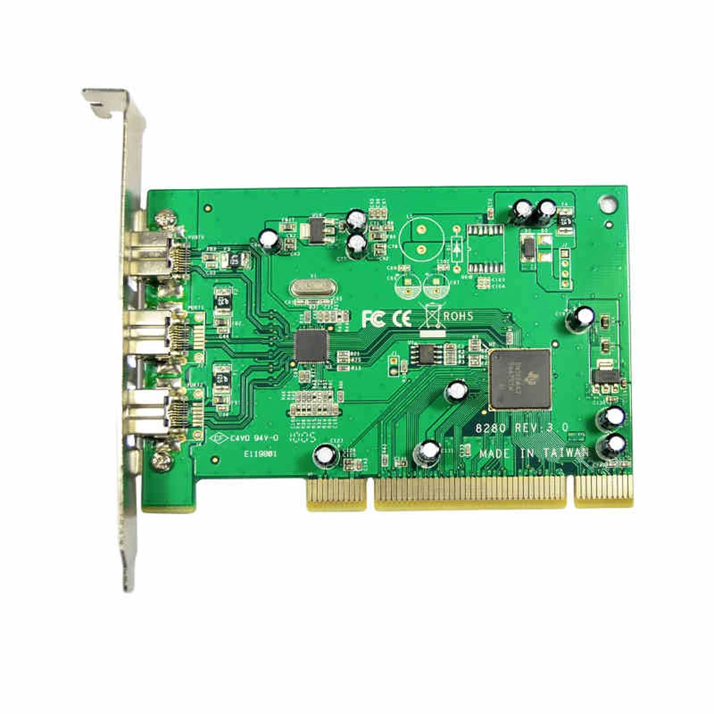 IOCREST 3 порта 1394B порты Firewire PCI контроллер карты 1394 карта TI8280 чипсет win10|pci controller|pci