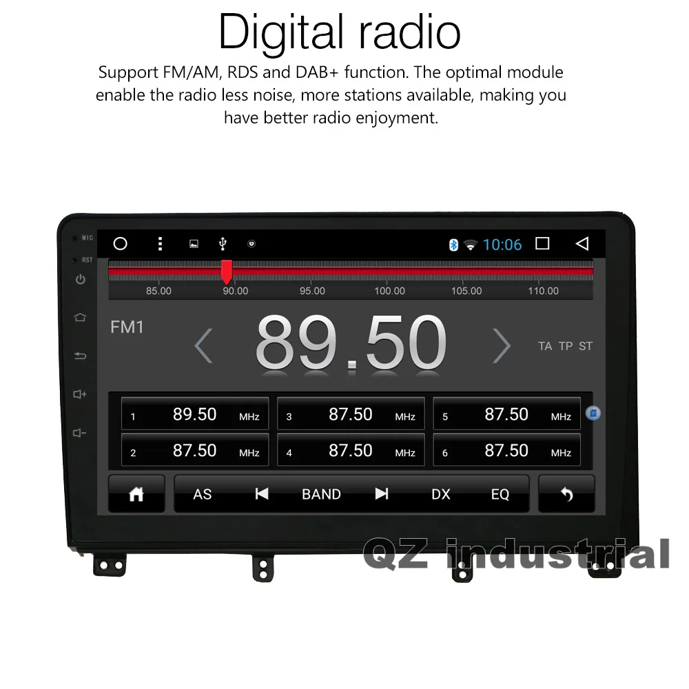 QZ industrial HD 9 дюймов Android 8 1 T3 для Peugeot 3008 автомобильный DVD плеер с Canbus 4G WIFI GPS навигация