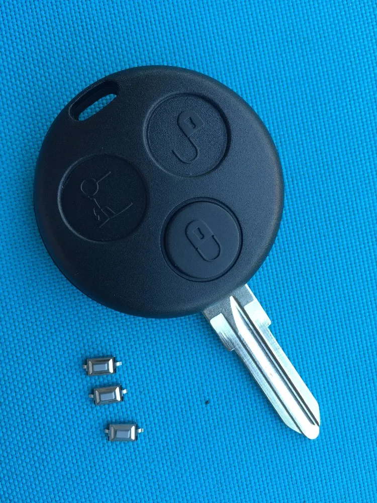 Для Smart Fortwo Fits City Forfour купе родстер чехол для дистанционного ключа без логотипа + 3