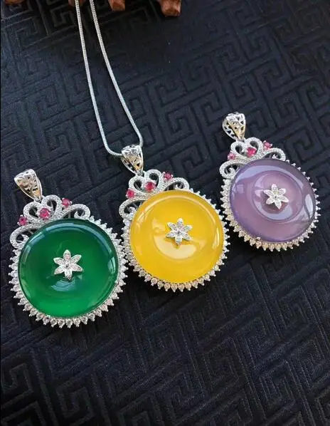 Подвеска из натурального агата ручной работы подвески Sakyamuni для женщин и мужчин