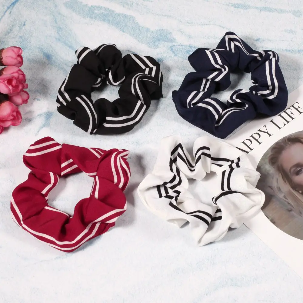 

1PC Striped Plaid Dots Fashion Headband Scrunchies Elastics Soft Stretchy Hair Rope Ponytail Hair Bands Holder Hair Accessories