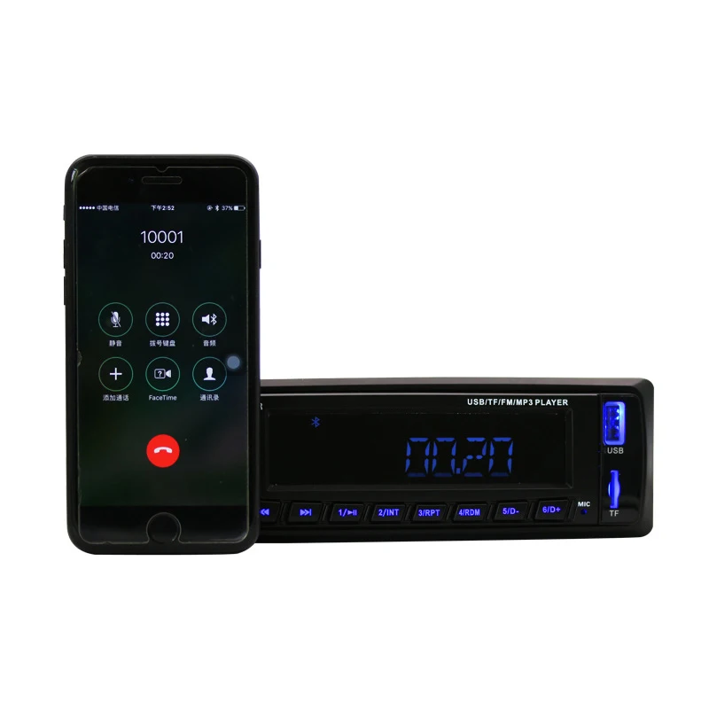 Автомагнитола автомобильная магнитола 12 В Bluetooth V2.0 SD USB MP3 WMA автомагнитола