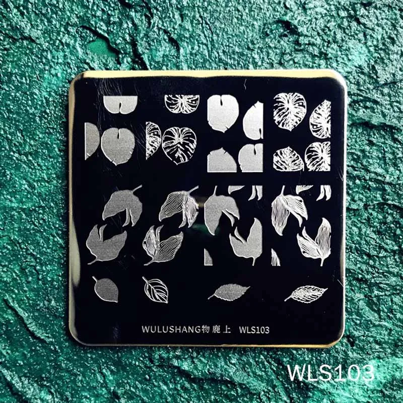 6*6 см квадратные пластины для штамповки ногтей wulushang персонаж животных шаблон для дизайна ногтей штамп штамповка шаблон и форма для ногтей трафареты - Цвет: wls103