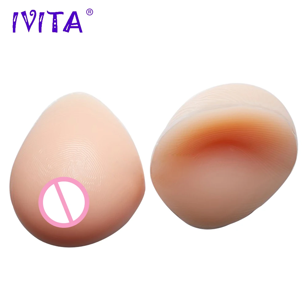 IVITA 4100g Высокое качество Реалистичная силиконовая ложная грудь для трансвеститов