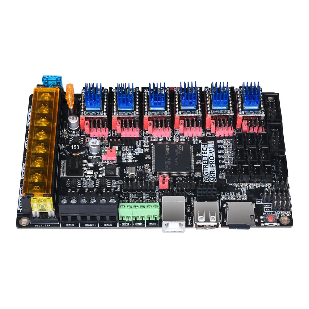 BIGTREETECH SKR PRO V1.1 Плата управления для TMC2209 TMC2208 UART TMC2130 SPI обновление 32 бит 3d принтер доска двойной Z SKR V1.3 CNC
