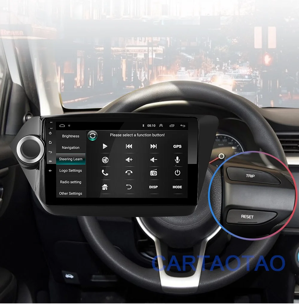 2G+ 32G " 2din Android 8,1 GO автомобильный dvd-плеер для Kia Rio 3 Rio 4 2010 2011 2012 2013- автомобильный Радио gps навигация wifi плеер