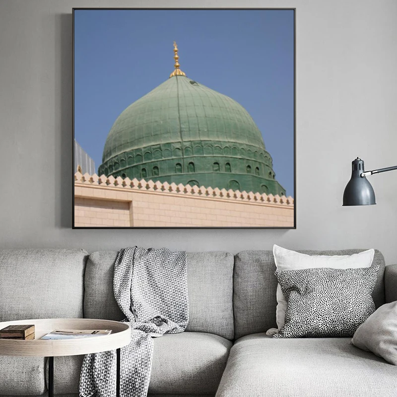 Modern Building Posters and Prints Wall Art Islamic Muslim Mosque Canvas Painting for Living Room Home Decoration Frameless | Дом и сад