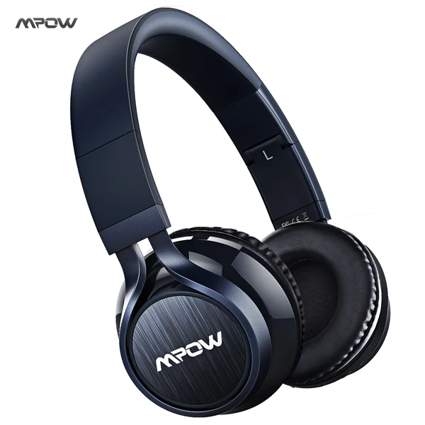 Dark Blue Mpow Thor Bluetooth 4,0 гарнитура Беспроводные Проводные стерео наушники с разъемом 3,5 мм микрофоном чехол для переноски iPhone huawei Xiaomi samsung - Цвет: Dark Blue