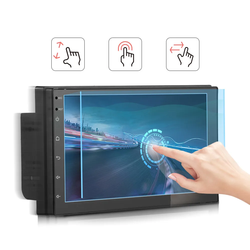 7 дюймовый четырехъядерный процессор Android 1 2Din Bluetooth автомобильный FM Радио стерео