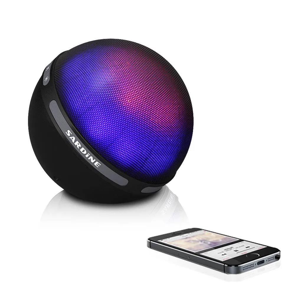Sardine светодиодный bluetooth динамик со светодиодной подсветкой Поддержка Aux TF карты