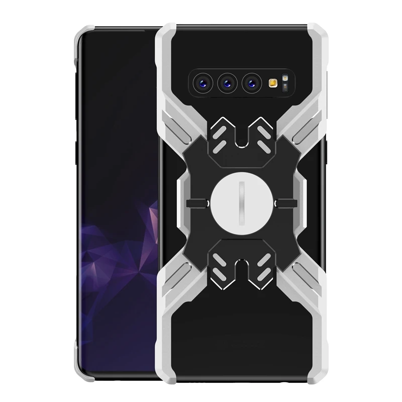 Чехол для Samsung Galaxy S10 Plus противоударный металлический с алюминиевой рамкой |