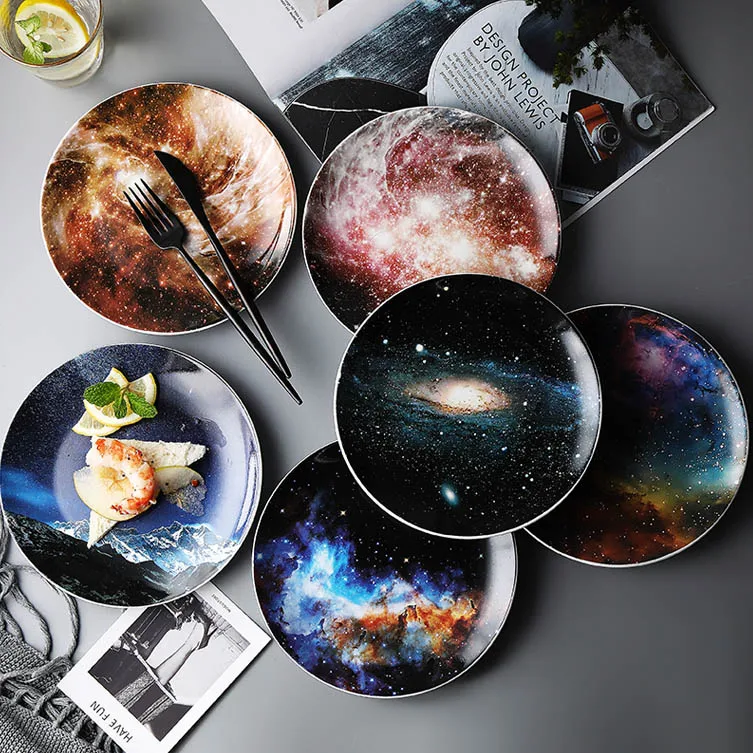 6Pcs 1set 2 шт. в традиционном японском стиле, керамические обеденные тарелки, фарфоровое блюдо, тарелка для суши, тарелка для риса, столовая посуда - Цвет: 6Pcs 1set
