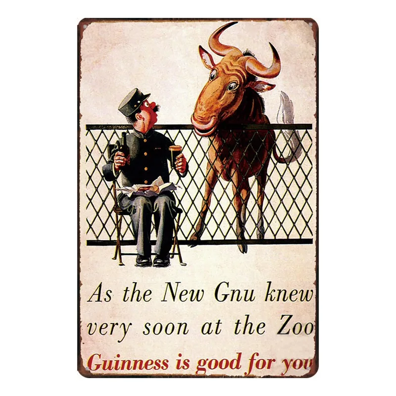 Goodness Guinness Ретро стиль барные таблички металлический знак украшение на стену