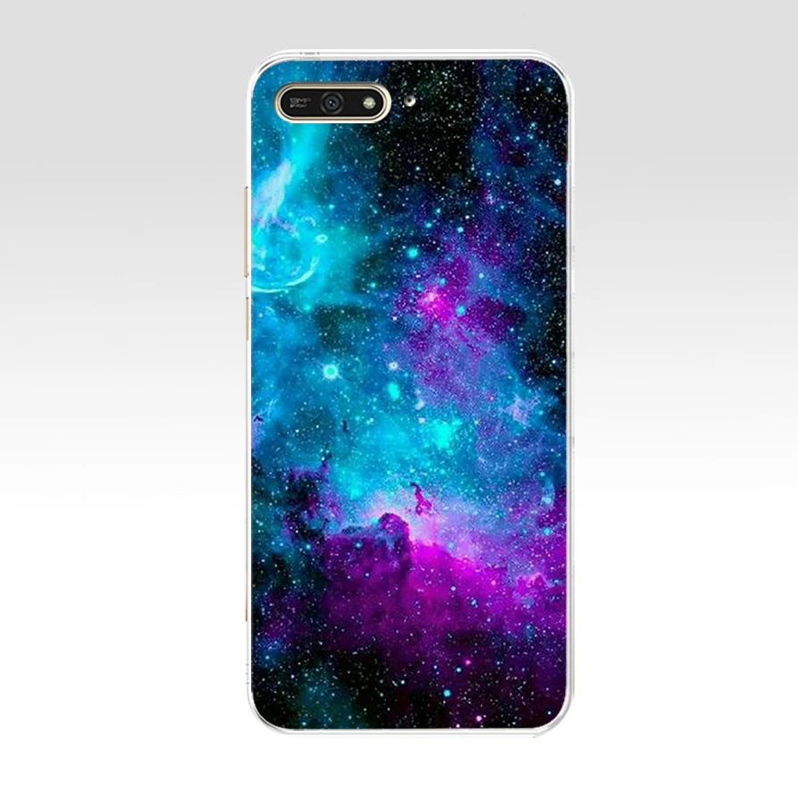 50AQ Art Star Tree Sky Space Soft Silicone Tpu Cover Case for huawei Honor 7a pro 7x play 5.45 5.7 inch case | Мобильные телефоны и