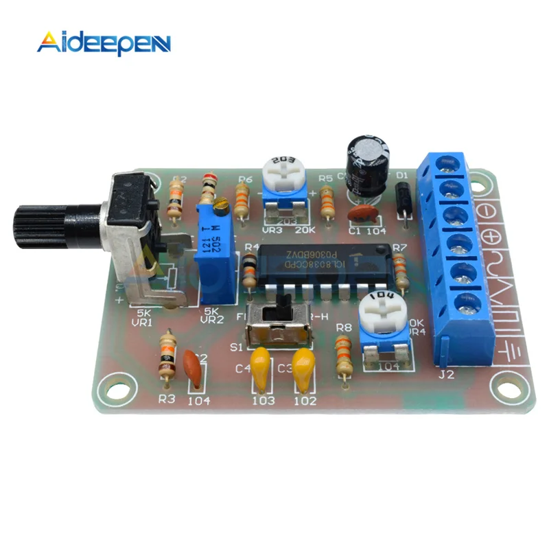 DC 12V ICL8038 Monolithic Function Signal Generator Module Sine Square Triangle Welded | Инструменты