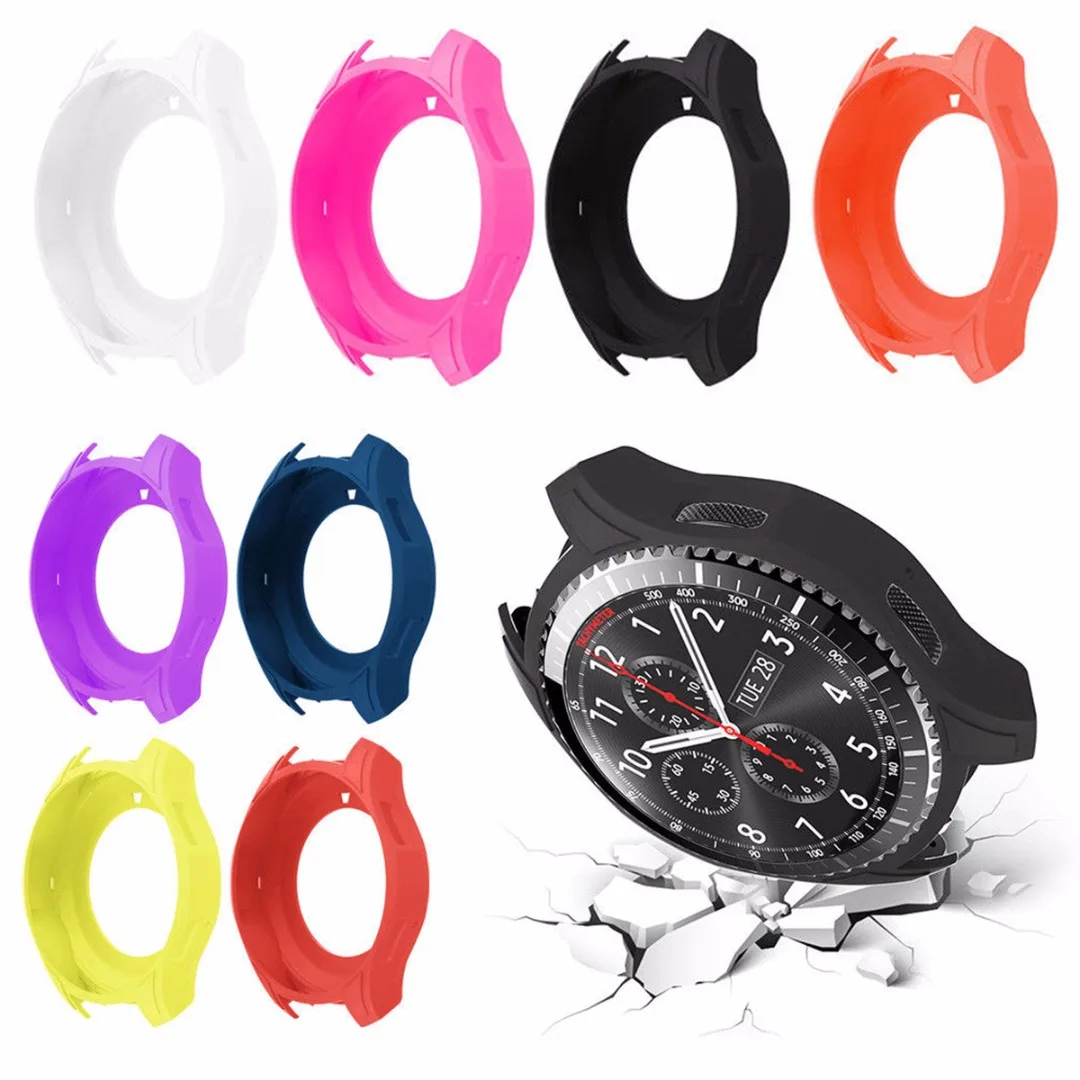 7 цветов силиконовый напульсник чехол для samsung gear S3 Frontier Спортивная поддержка запястья силиконовый защитный чехол