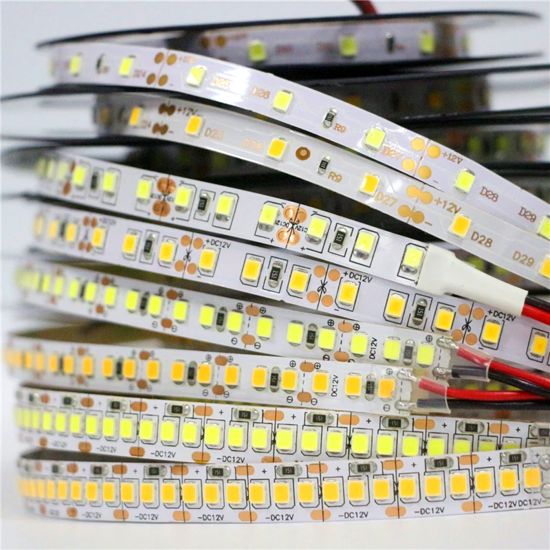 

Flexible LED Strip light 5M 2835 SMD DC 12V 60/120/180/240 Leds/m LED Tape Lamp Brighter than SMD 3528 LED Ribbon String light