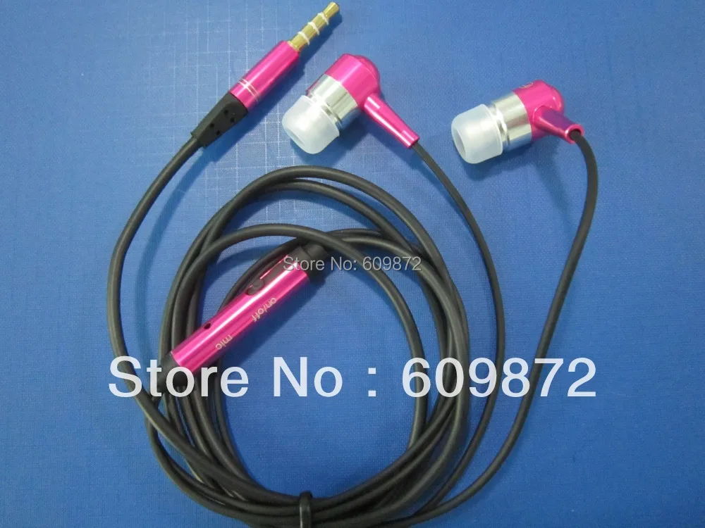 Beste Linhuipad Metalen Oordopjes Met Inline Microfoon 4-conductor Plug Voor Cellphones