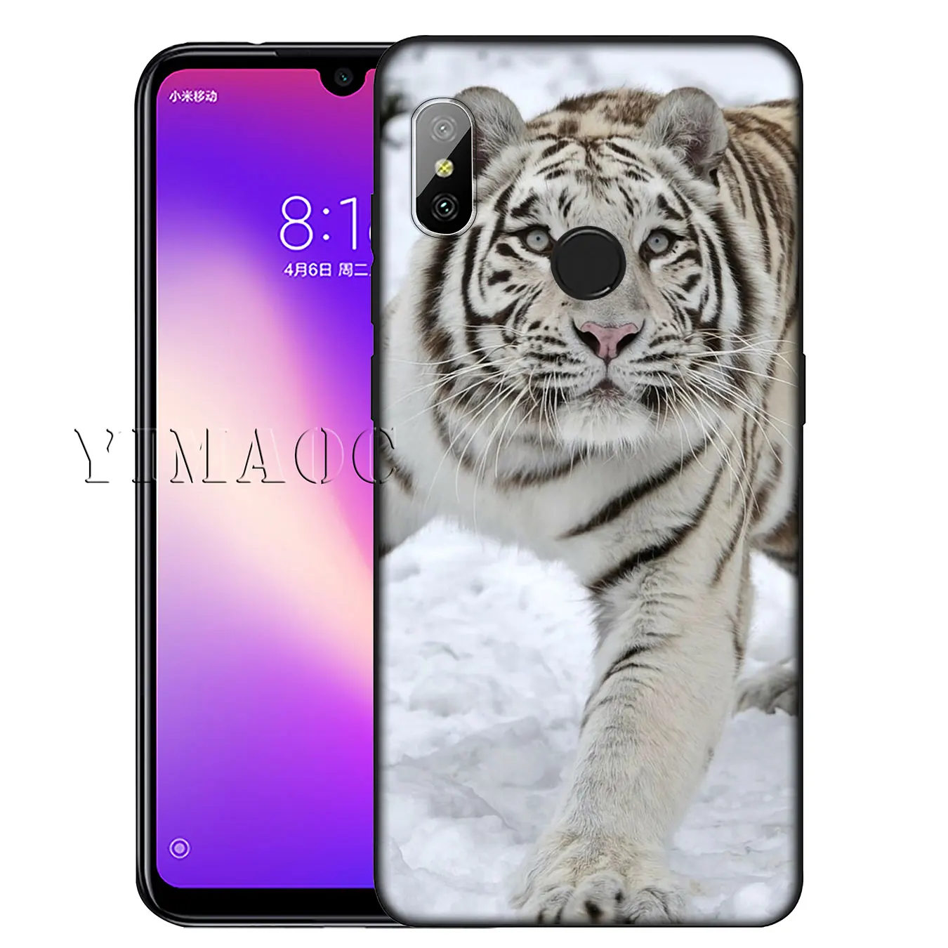 Мягкий чехол для Xiaomi Redmi K20 GO S2 6A 7A 4A 4X Note 8 7 5 6 Pro Plus YIMAOC тигр лев леопард | Мобильные