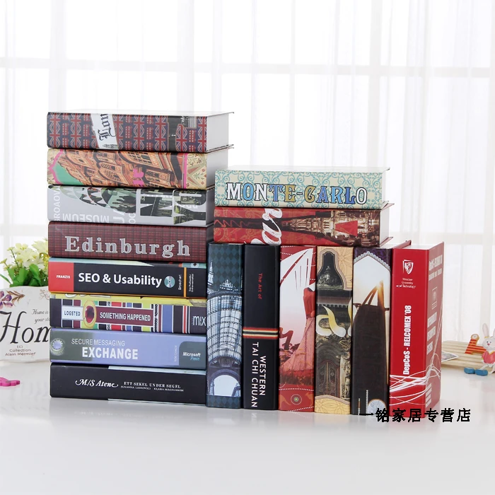 Оптовая продажа 10 шт. винтажная короткая Современная декорация модель книги