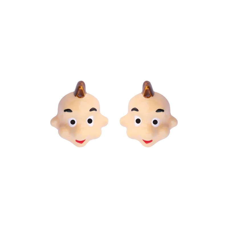 Juicy Grape Individual Creative 925 Silver Needle Mini-enamel Fairy Tales Boy Ear Nails Cute Cartoon Girl Heart Earrings | Украшения и