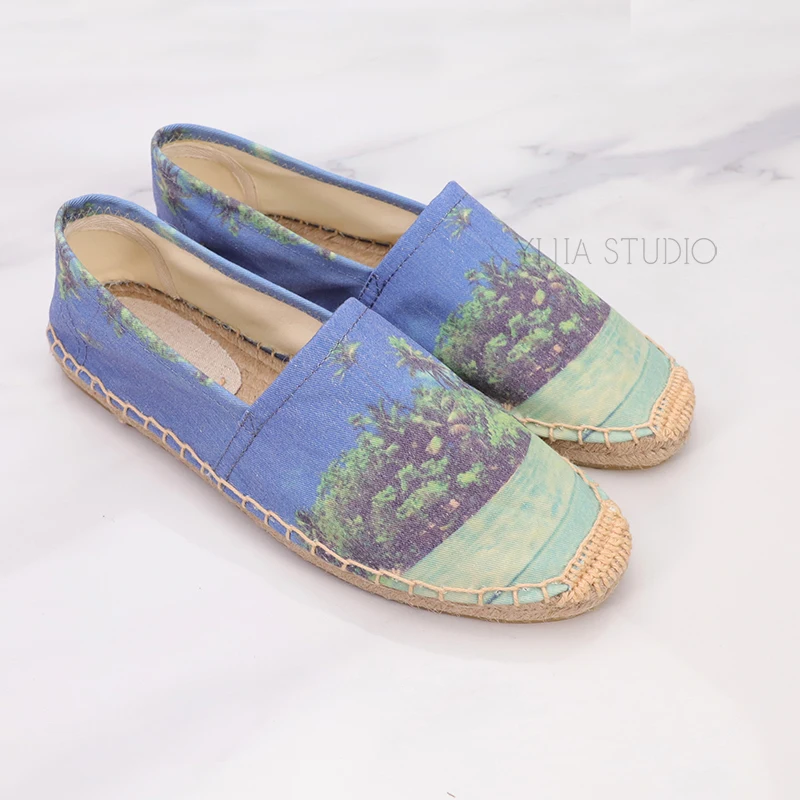 

women summer shoes, vacation flat espadrilles slippers