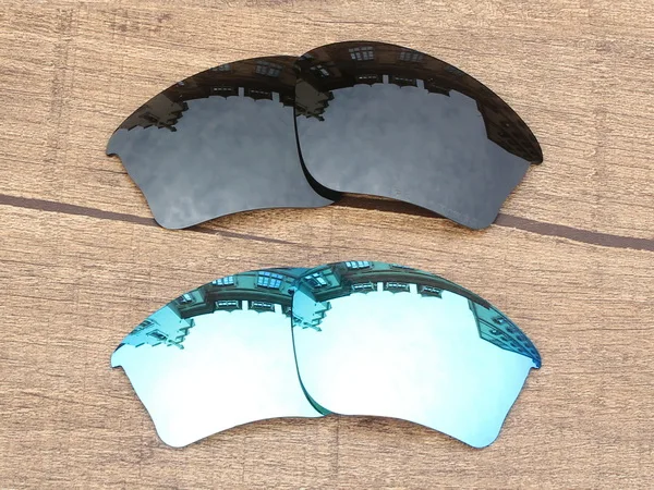 Black and Ice Blue Vonxyz 20+ выбор цветов поляризованные Сменные линзы для-оправа половина куртки XLJ - Цвет линз: Black and Ice Blue