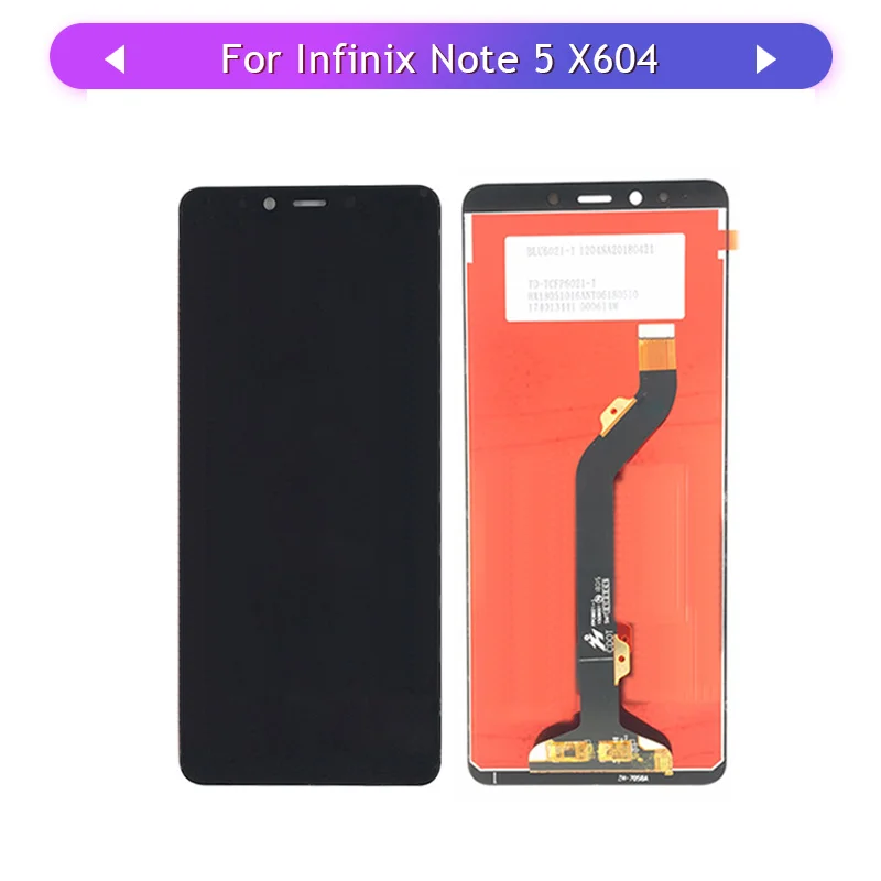 ЖК дисплей для Infinix Note 5 X604 Note5 сенсорный экран в сборе стеклянная панель датчик