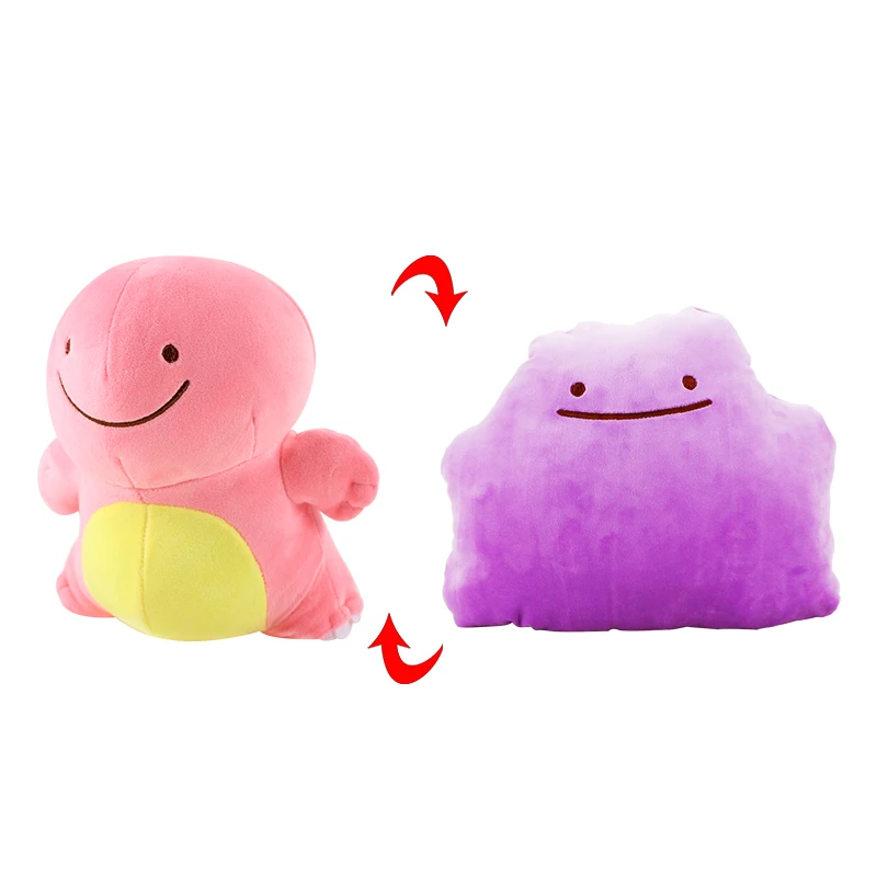 Аниме Ditto переносная плюшевая игрушка чармандер Сквиртл Бульбазавр лапрас снорлакс Gengar Poliwag Clefairy Мягкая кукла подушки