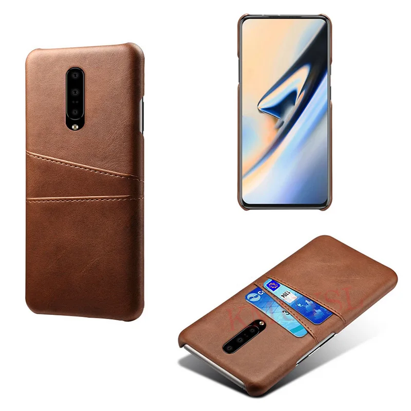 Чехол держатель для карт Oneplus 6T 7 Pro кожаный чехол бумажник 1 + One plus 6 5T