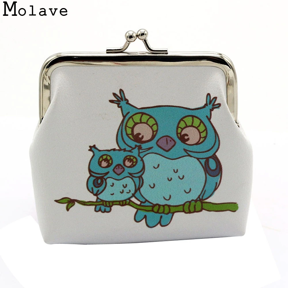 MOLAVE 2017 Женский винтажный Borsa Della Moneta Del Gufo/Elefante Animale Stampato Cuoio di demazione Piccolo Borse Hasp oct30|borsa