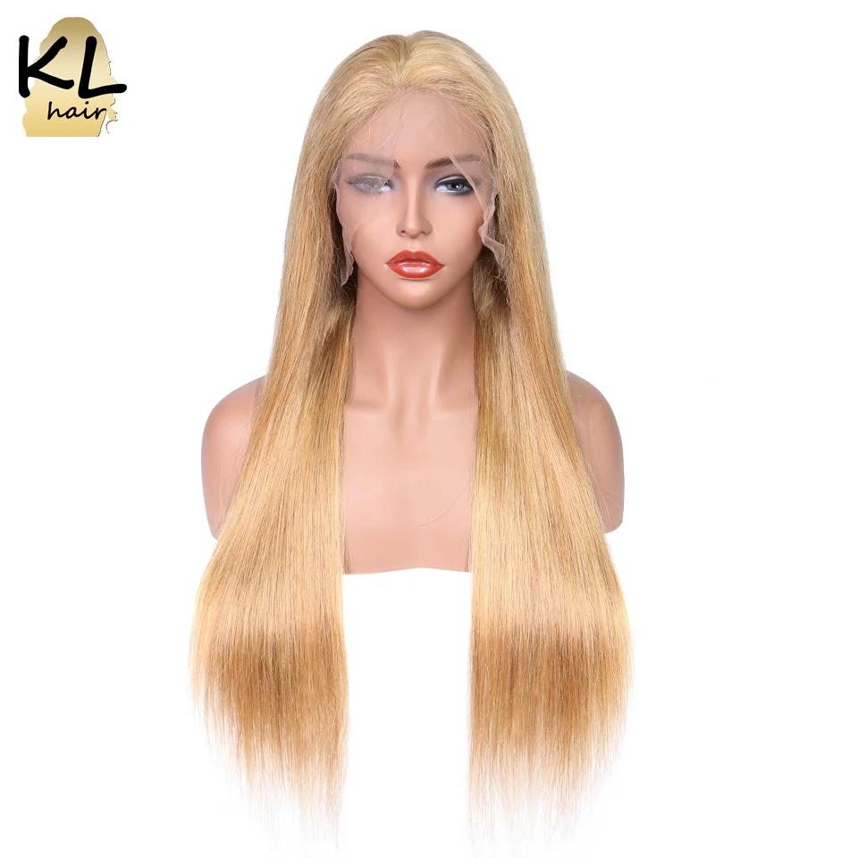 KL Hair Цвет #27 Синтетические волосы на кружеве натуральные парики с ребенком волос