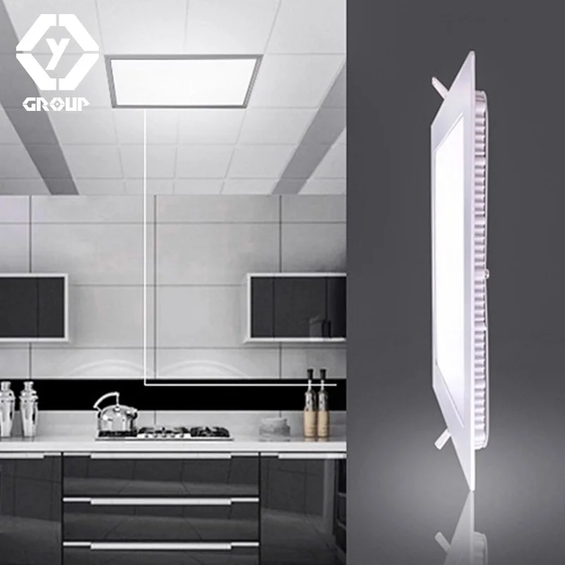 OYGROUP Ultra Thin Frame Led Downlight Dimmable 220V 110V High Brightness LED Panel Light Down Square Round Recessed #OY517CP02S | Лампы и
