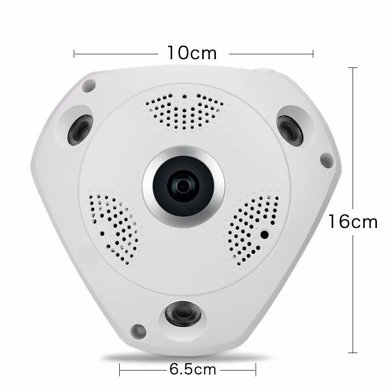 360 градусов панорамная камера CCTV Камера Wi-Fi 5MP HD Беспроводной Очки виртуальной