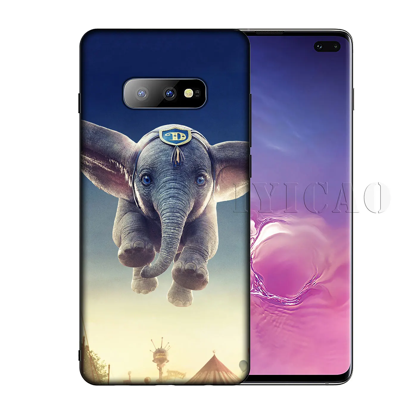 IYICAO Dumbo Слон Мягкий силиконовый чехол для телефона Samsung Galaxy S20 Ultra S10 Lite S9 S8 Plus S6 S7 Edge