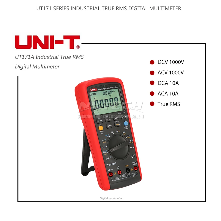 UNI-T Промышленный Цифровой мультиметр UT171A UT171B UT171C для хранения данных AC DC Вольт Ампер USB/Bluetooth передача 100 кГц LoZ