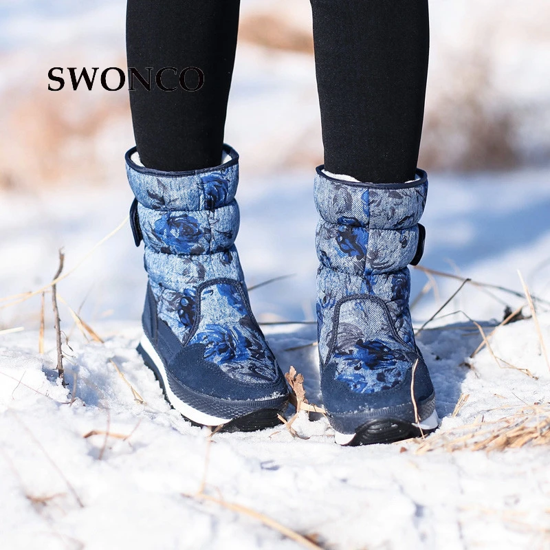 SWONCO/женские ботинки; коллекция года; сезон осень; натуральная кожа; Вязаная Шерсть; зимние ботинки; женская обувь; кожаные ботинки; женские ботинки до середины икры
