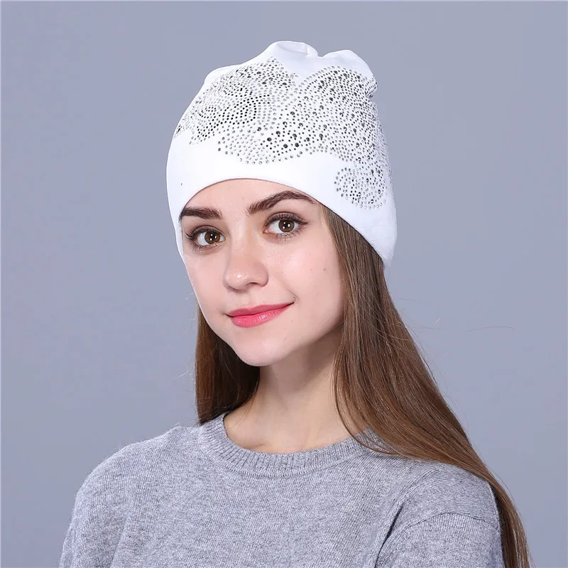 

Lady Fashion Knitted Bow Hat Female Velvet Knitting Cap Hat Girls Outside Leisure Sticking Drill Cute Cat Ear Cap B-9075