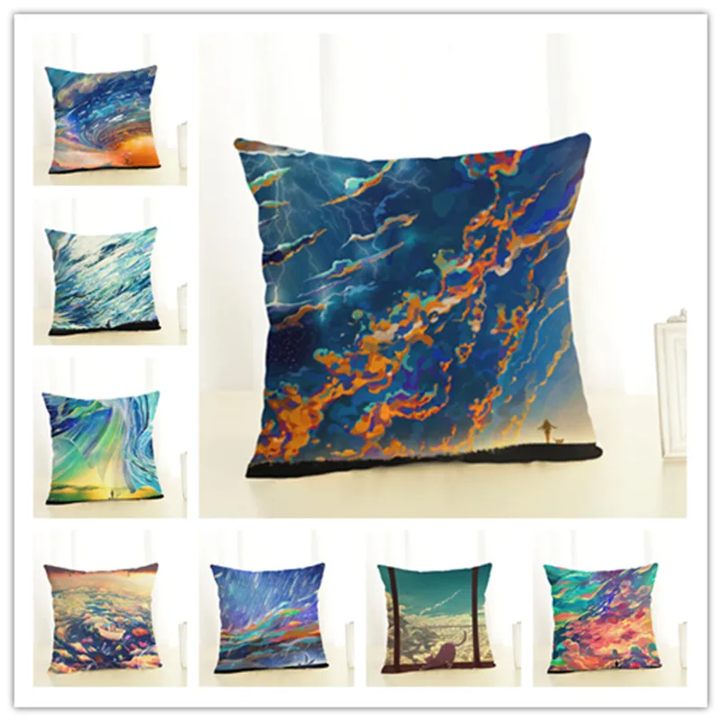 Новое поступление 2017 креативная модная Подушка с изображением планеты наволочка