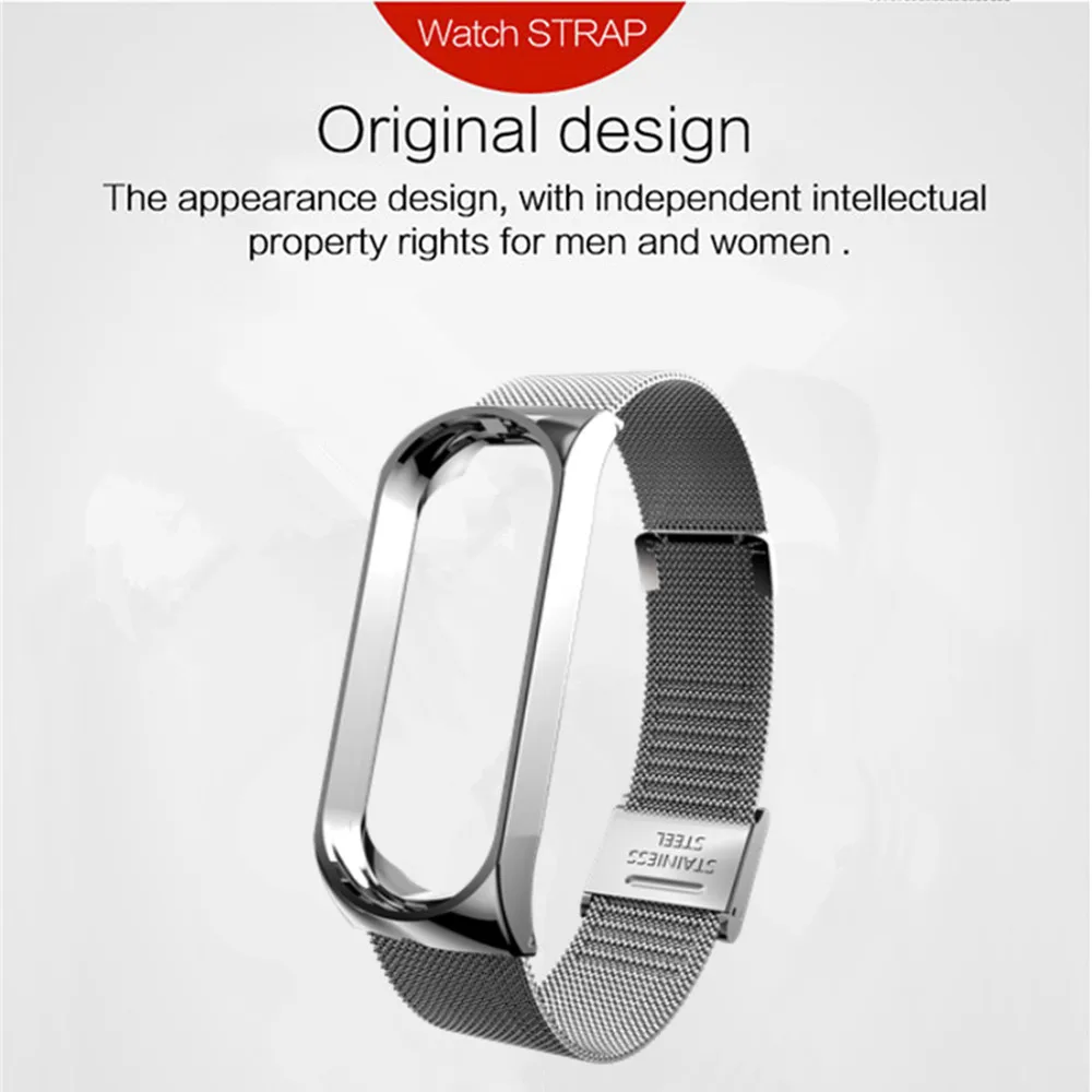 Mi band 3 металлический ремешок для Xiaomi mi 3 браслет Безвинтовой Xiaomi mi 3 браслет Correa Xio mi Band 3 браслет стальной