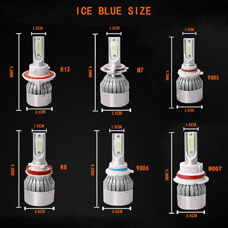 Hlxg светодиодные фары h7 led kit лампы мини Автомобильные 9007/HB5 9004/HB1 Hi/Lo h11 9008/H13 24v
