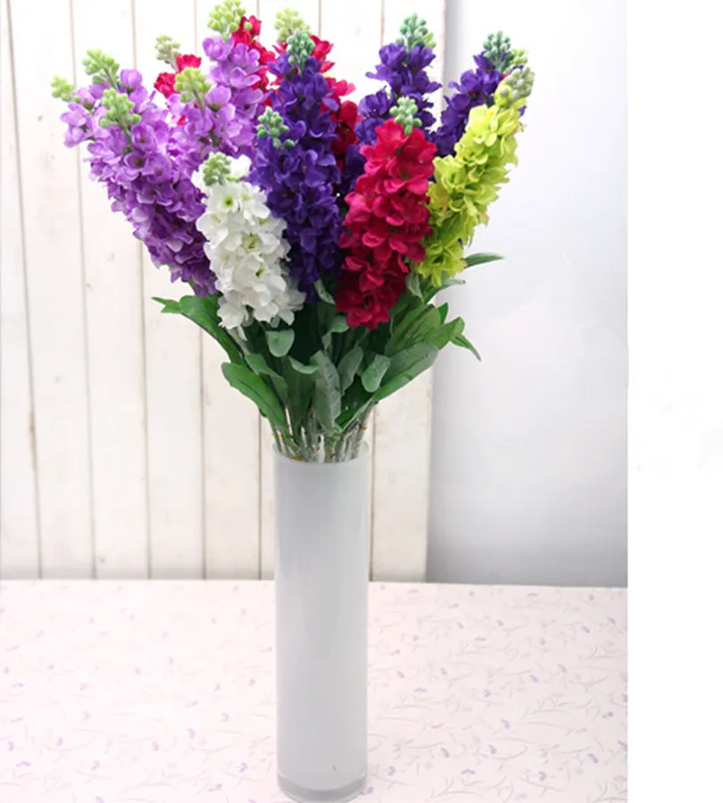 Искусственный Larkspur имитация вечной скрипки одиночный фиолетовый цветок для