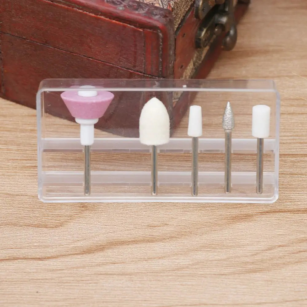 5 шт./компл. профессиональная Шлифовальная головка для ногтей керамический